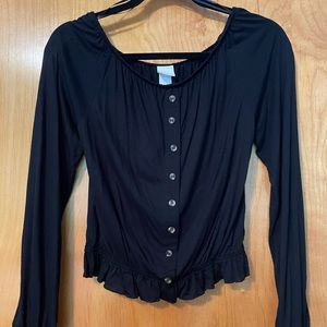 H&M black top, fits XS or S